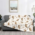 thumbnail image 2 of Yiaed Fall Squirrel Print Blanket Throw Blanket Soft Cozy Flannel Blanket for Home Bed Sofa Couch Chair-60"x50", 2 of 6