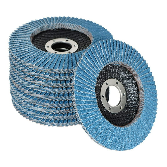 ALL-CARB 100-Pack 4-1/2x7/8 Zirconia Flap Disc, Zirconia Abrasive Grinding Wheel T29 & 60 Grit Flap Sanding Disc, Angle Grinder Abrasive Sanding Disc Wheel for Metal and Wood Grinding
