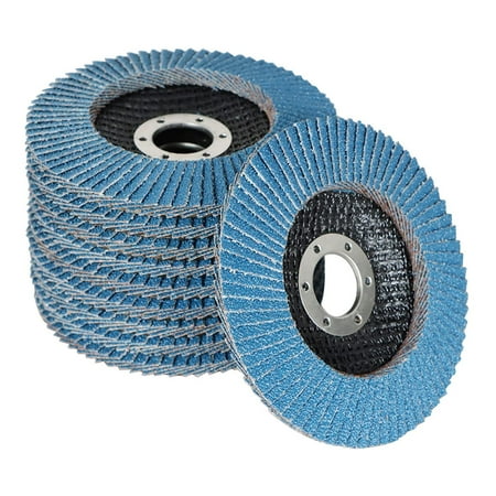 

Handdo 100-Pack 4-1/2x7/8 Zirconia Flap Disc Zirconia Abrasive Grinding Wheel T29 & 80 Grit Flap Sanding Disc Angle Grinder Abrasive Sanding Disc Wheel for Metal and Wood Grinding