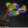 thumbnail image 2 of Glowneon Chips And Salsa Neon Sign, Mexican Nachos Restaurant Led Art, 2 of 5