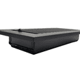 thumbnail image 4 of 6x10 (Overall: 8x12) All Metal | Cast Aluminum| Heavy Duty| Top Faceplate is Floor Vent Register by Caststo, Color-Textured Black,-No Holes, Model -Rock, 4 of 9