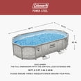 thumbnail image 4 of Coleman Power Steel 16' x 10' x 42" Oval Above Ground Pool Set, 4 of 11