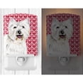 thumbnail image 2 of Westie Hearts Valentine's Day Portrait Ceramic Night Light, 2 of 2