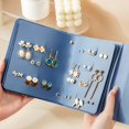thumbnail image 2 of Portable Jewelry Storage Roll Bag Necklace for Ring Earrings Display Organizer bag, 2 of 10