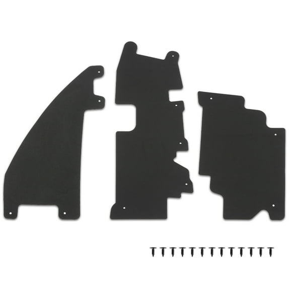 3Pc Rad /Grille Air Deflector Set w/ Fasteners Fit for 09-14 Ford F150 09-14 Raptor