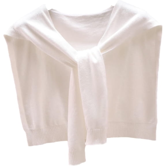 KALAKALA Women's Fashion Sweater Knitted Knotted Shawl Wraps Cape Tops Blouses