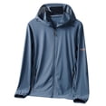thumbnail image 2 of Yaoyar Mens UPF 50+ Solid Color Outdoor Lightweight Full Zip Hoodie Climb Sport Run Pocket Long Sleeved Hooded Outwear Fishing Hiking Performance Shirt, 2 of 3