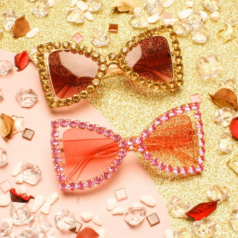 Bling Bedazzled Rhinestone Sunglasses for Women Sparkly