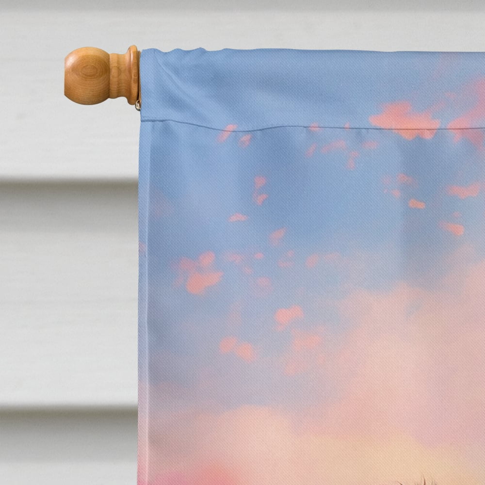 Australian Shepherd Two Hearts House Flag 28 in x 40 in