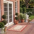 thumbnail image 3 of SAFAVIEH Courtyard Claire Rooster Indoor/Outdoor Area Rug, 4' x 5'7", Natural/Red, 3 of 10
