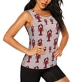 thumbnail image 2 of Balery Red Lobster With Claws Camiseta sin mangas estampada ligera para mujer, tops de entrenamiento sin mangas, camisetas de yoga transpirables de secado rápido.-Small, 2 of 7