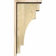 thumbnail image 3 of 6"W x 12"D x 24"H Mediterranean Rough Sawn Corbel w/Backplate, Douglas Fir, 3 of 9