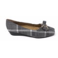 thumbnail image 2 of Victoria K Women's Bow Plaid Wedge Shoes, 2 of 5