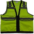 thumbnail image 1 of Petra Roc  ANSI-ISEA Class 2 Deluxe 8-Pocket High Visibility Heavy Duty Surveyors Safety Vest, Small, 1 of 1
