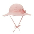 thumbnail image 2 of Zando UPF 50+ UV Sun Protection Bowknot Wide Brim Baby Sun Hat Adjustable Chin Strap Outdoor Girls Toddlers Cap Pink L, 2 of 6