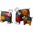 thumbnail image 1 of Uttermost Figurines en Métal de Vaches Colorées (Lot de 3), 1 of 2