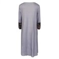 thumbnail image 4 of Robe Longue à Manches Longues Imprimée Mode pour Femmes avec Poches (Gris, m), 4 of 4