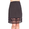 thumbnail image 1 of BeQeuewl Women High Waist Plain Vintage Floral Lace Loose Casual Skirt Beach Dress, 1 of 2