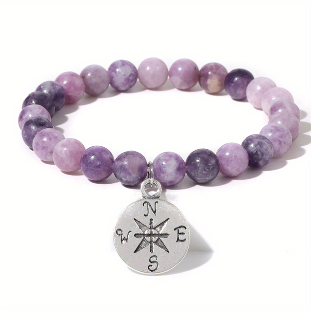 Natural Amethyst Body-purify Slimming Bracelet Stone Energy Bracelets For Women Weight Loss Bracelet Fatigue Relief Healing Yoga