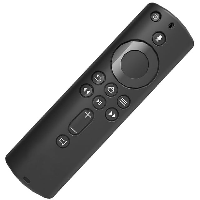 ziyahi Silicone Shockproof TV Remote Control Case Removable Non-slip Protective Cover Replacement for Fire TV, Blue black