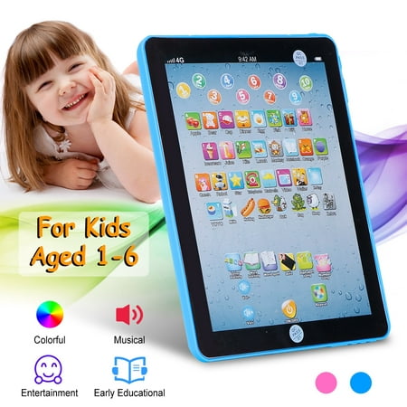 iMounTEK Baby Learning Tablet Educational Mini Pads Toys Touch Learn Toddler Tablet for ABC Numbers Words Gift for Boys Girls Aged 1-6 Year Old Kids Blue