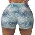 thumbnail image 2 of Balery enchanted winter snowflake holly Printed Workout Shorts for Women Seamless Scrunch Short Gym Yoga Running Sport Active Exercise Fitness Shorts-Medium, 2 of 8