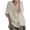 01# White, variant on Women's Linen Button down Shirt Cotton V-Neck Blouse Loose Fit Dolman Sleeves Oversized Summer Top Casual Beach Tunic Flowy Blouson M-3XL