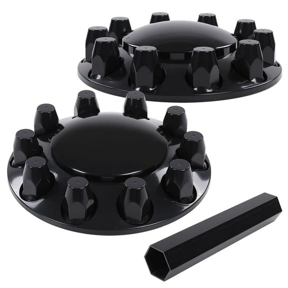 PIT66 Front Wheel Covers Hub Axle Semi Plastic ABS Pair 33mm Nut Covers 1Pair