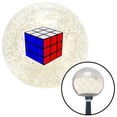 thumbnail image 1 of American Shifter  Rubiks Cube Clear Metal Flake Shift Knob with M16 x 1.5 Insert Shifter Auto Manual, 1 of 1