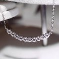 thumbnail image 3 of Chaîne de Clavicule Courbée Zircon Smile Choker, 3 of 5
