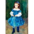 thumbnail image 2 of Renoir, Pierre-Auguste 13x18 Black Ornate Wood Framed with Double Matting Museum Art Print Titled - Girl with a Jump Rope 1876, 2 of 4
