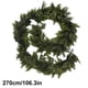 thumbnail image 4 of Decoraciones Árbol de Navidad artificial colgante con plantas verdes de ratán para chimenea y pared, decoración navideña del hogar, 270 cm, 1 unidad Rkxzt, 4 of 9