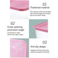 thumbnail image 3 of taicans Rectangle Plastic Portion Box Sets with Lids BPA-Free Plastic Reusable Meal and Snack Prep Containers 750ml, 3 of 8
