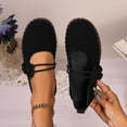 thumbnail image 2 of Wensltd Women Wide Width Loafers Round Toe Flats for Spring Daily Walking Solid Color Black, 2 of 9