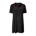 thumbnail image 6 of ZOELNIC Women's Polo Dress Short Sleeve V Neck Casual Summer Mini Shirt Dress With Pockets, XL, 6 of 9