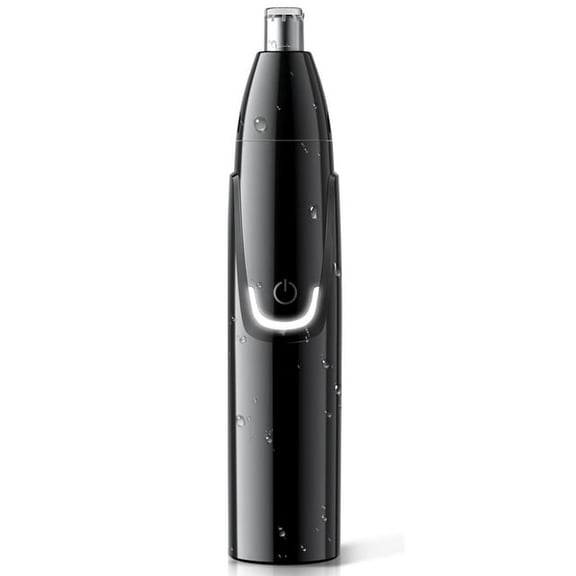 Precision Ear and Nose Trimmer - 2024 Professional Painless Eyebrow & Facial Hair Trimmer for Men Women, Powerful Motor and Dual-Edge Blades for Smoother Cutting Black