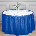 thumbnail image 5 of BalsaCircle 14 feet x 29" Plastic Table Skirt Royal Blue, 5 of 8