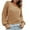 Yellow, variant on IROINNID Womens Sweater V-Neck Pullover Sweater Solid Color Casual Mid-Length Long Sleeve Three-Dimensional Feather Sweater Knitted Lantern Tops Blouse