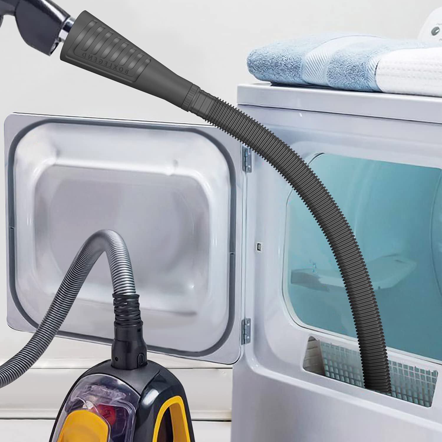 Sealegend Dryer Vent Cleaner Kit Vacuum Hose Attachment (V1Black