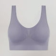 thumbnail image 6 of Gmluru Womens Bras Seamless Comfort Wire-Free Bra 5-Pack Soft Breathable Racerback for Gentle Lift Gray (M), 6 of 6