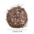 thumbnail image 2 of 6pcs Wicker Rattan Balls Decorative Ball Orbs Vase Fillers Table Decor, Wedding Party Decoration, Decorative Balls for Centerpiece Bowls, 2 of 9