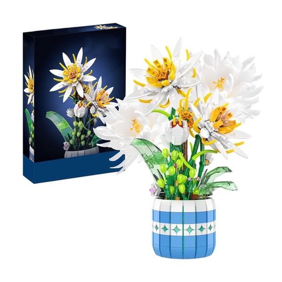 Epiphyllum Flowers Building Set Flower Botanical Bonsai Building Toys for Adults Ideal for Mothers Day Display
