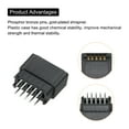 thumbnail image 4 of Card Edge Connector Black Socket Straight Connection 10 Pin 2.54mm Pitch for PCB Circuit Board, Game Console, Pack of 5, 4 of 6