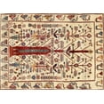 thumbnail image 1 of Ahgly Company Machine Washable Indoor Rectangle Contemporary Brown Gold Area Rugs, 8' x 12', 1 of 7