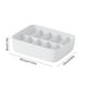 thumbnail image 3 of Pisexur Batería de cocina Contenedores de plástico blancos para organizar la despensa con cuatro asas para la cocina del hogar, 3 of 6