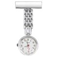 thumbnail image 3 of Montres de Poche Résistant à l'Usure Haute Résistance en Acier Inoxydable Rouille Pendule Montre Alliage Horloge Mécanique pour les Hommes de Type 2 / Blanc, 3 of 8