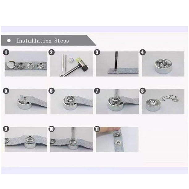 Boutons-pression plastique à coudre 15mm | Livraison rapide