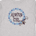 thumbnail image 4 of Inktastic Alaska Girl Forget-Me-Not Flower Girls Long Sleeve Toddler T-Shirt, 4 of 5