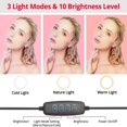 thumbnail image 2 of Anillo de luz LED para Selfie, soporte para teléfono con brazo plegable, luz de relleno circular, trípode regulable, fotografía, luz de anillo para Streaming de YouTobe, 2 of 5