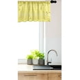thumbnail image 3 of Ambesonne Tribal Window Valance, Folklore Yellow Monochrome, 42" x 18", Pale Yellow Mustard, 3 of 3